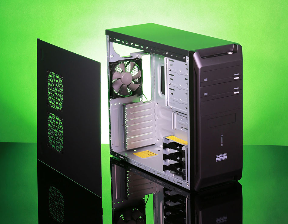کیس کامپیوتر گرین مدل Plus Plus